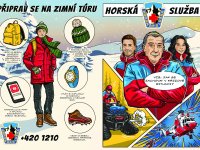 Horská služba vzdělává děti komiksem, zimní příběh apeluje na přípravu na výlet.