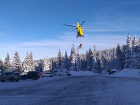 Záchrana skialpinistky ve Velkém Kotli