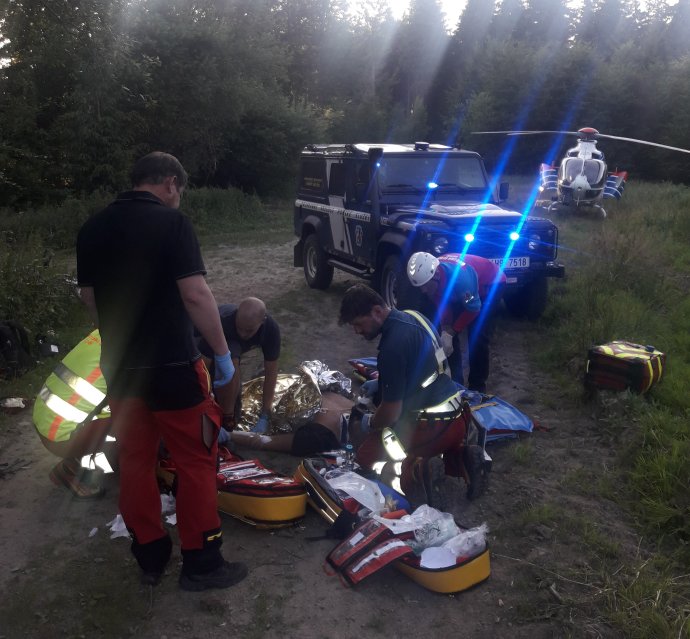Úspěšná recuscitace cyklisty