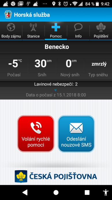 Aplikace Horská služba končí
