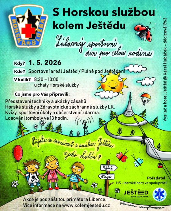 13. ročník akce S Horskou službou kolem Ještědu - 1. 5. 2026