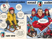 Sáňkování je tématem třetího komiksu HS