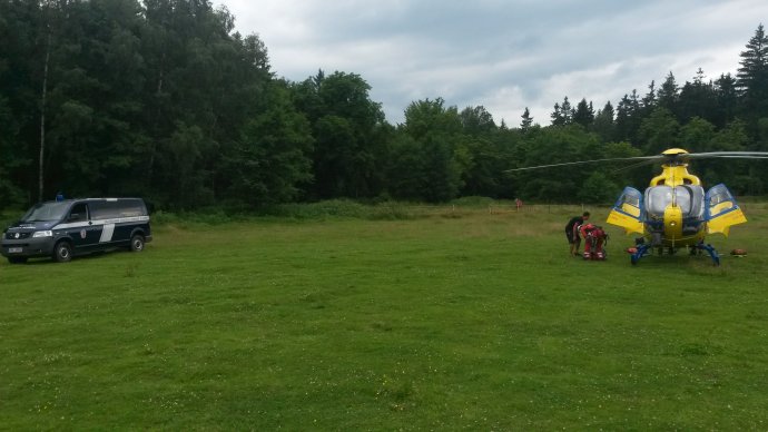 Záchrana muže s mozkovou příhodou