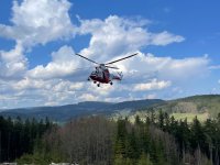 Letečtí záchranáři cvičili s vrtulníkem