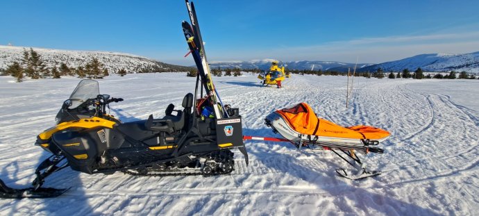 Perný den v krkonošském středisku