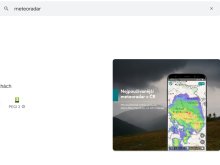 V odkazu je link pro stažení aplikace Meteoradar (Android)
