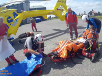 Těžký úraz chlapce na Klínovci