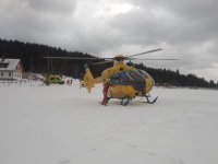 Těžký úraz běžkaře v Bedřichově