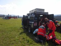 Zraněná cyklistka u Zadova