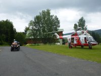 Těžké zranění cyklisty, vrtulník odletěl s prázdnou
