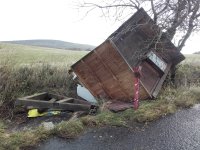 Výsledek přechodu bouře Herwart přes Krušné hory