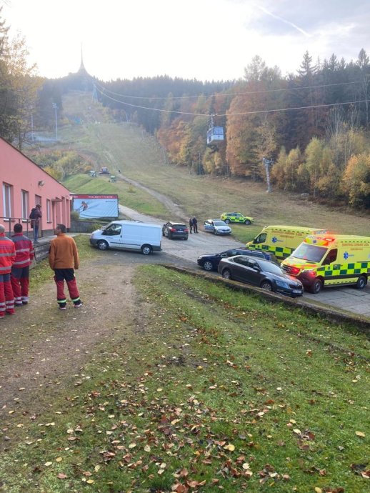 U zřícené lanovky na Ještědu zasahovala i Horská služba