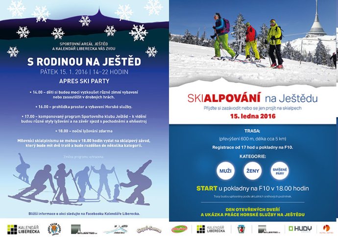 Skialpování na Ještědu