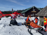 Dva zásahy vrtulníku v Jeseníkách během dvou dnů