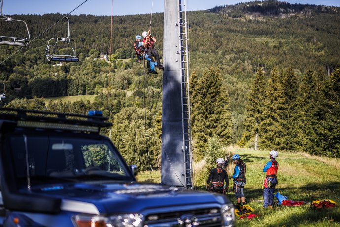 Horští záchranáři z celé republiky cvičili na Dolní Moravě