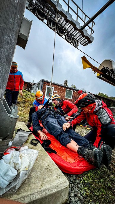 Cvičení zaměstnanců Horské služby s olomouckou LZS