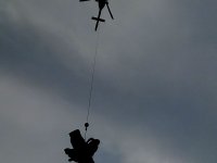 Pád muže v údolí Bílé Opavy