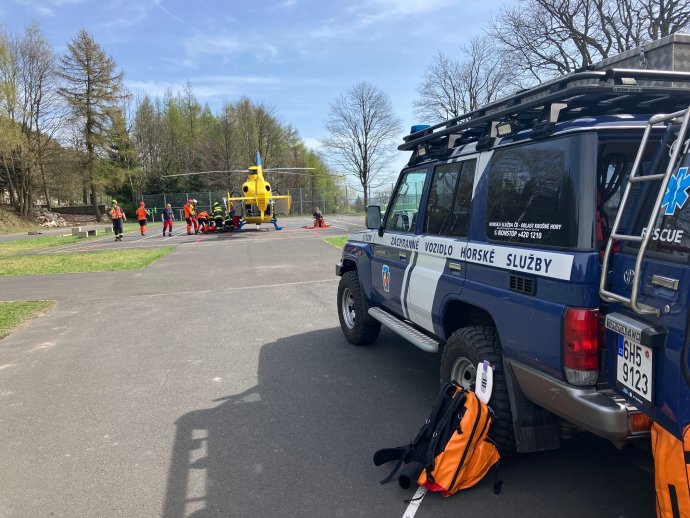 Spolupráce IZS v Tiských skalách