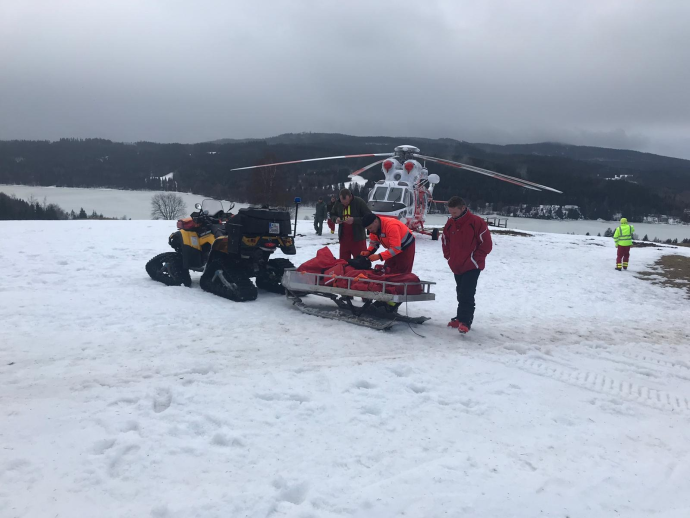 Zásah v restauraci ve Frymburku