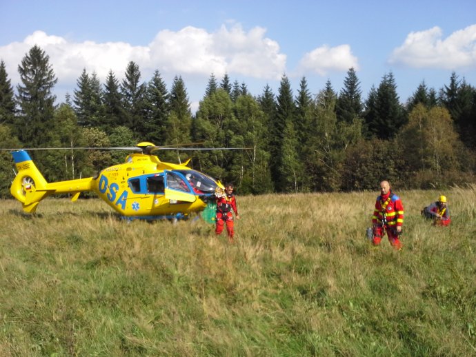 Společné cvičení HS Beskydy a LZS Ostrava