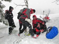 Lyžař vylétl ze sjezdovky v Dolní Moravě