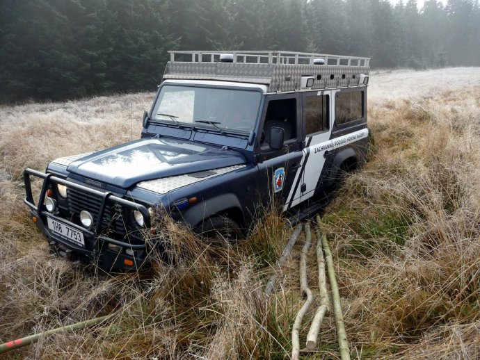 Úraz dolní končetiny na hřebenu Beskyd
