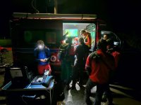 Noční pátrací akce na pomezí českých a polských Beskyd