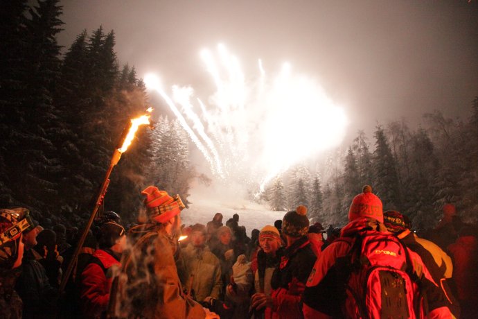 Silvestrovský sjezd Šancí s pochodněmi 2016