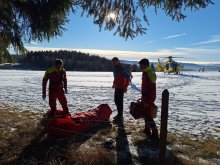 Spolupráce s ZZS Liberec u zásahu.