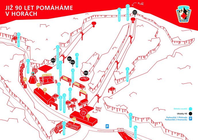 Mapka a program aktivit 90 výročí HS.