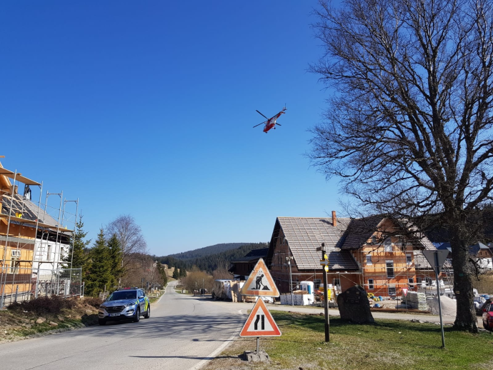 Záchrana dělníka na Kvildě