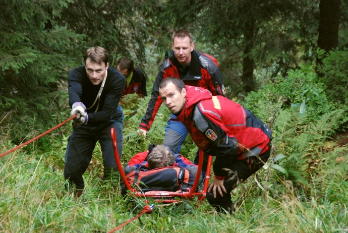 Záchrana turisty z nepřístupného terénu