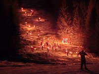 Tradiční silvestrovský sjezd Šance s pochodněmi opět zazářil!