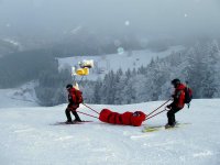 Těžký úraz chlapce na Klínovci