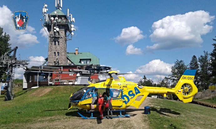 Včerejší zásah na Tanvaldském Špičáku