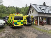 Zásah bleskem v Krušných horách