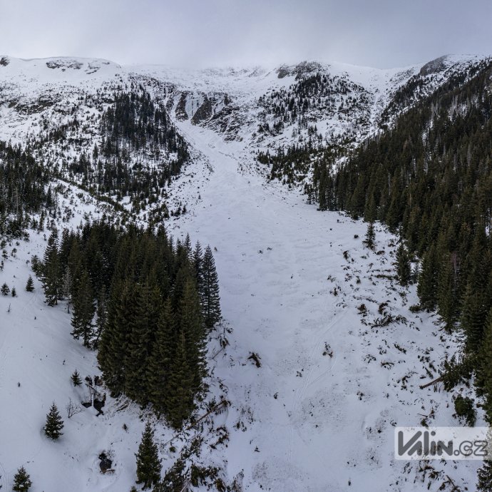 Největší lavina v Úpské rokli v Krkonoších za posledních 60 let