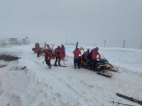 První zasněžený víkend opět ve znamení záchrany ze Sněžky