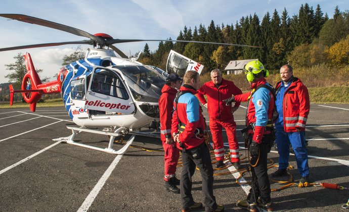 Letecký výcvik v Jeseníkách