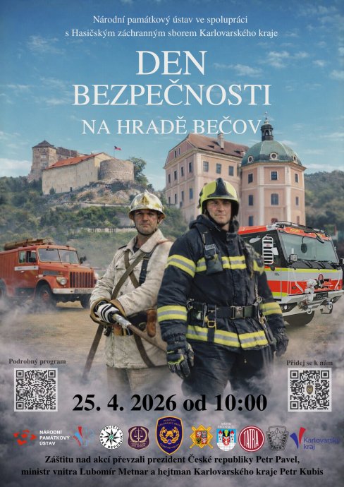 Pozvánka na Den bezpečnosti na hradě Bečov