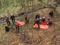 Dobrovolní záchranáři trénovali v Krkonoších