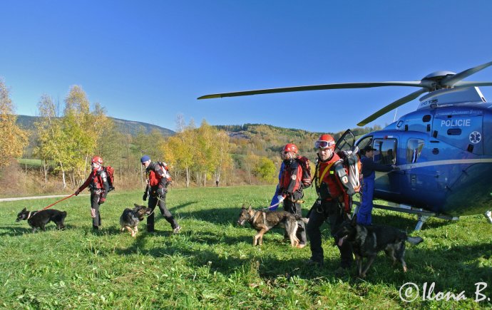 Letecký výcvik psovodů HS