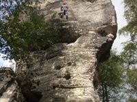 Pád horolezce u Tiských stěn