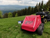 Pád paraglidistky na Javorovém