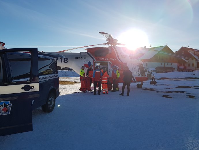 Zraněná žena na Kvildě