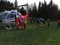 Záchrana paraglidistů v Beskydech