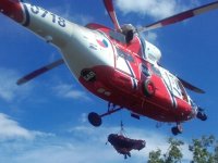 Přeshraniční záchrana těžce zraněného muže