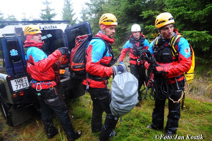 Cvičení složek IZS v Jizerských horách