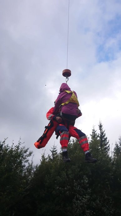 Vrtulník letěl dvakrát do Jeseníků