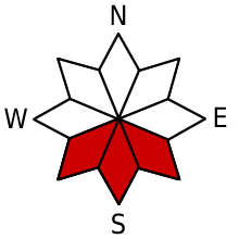 Dangerous exposure SE, S, SW